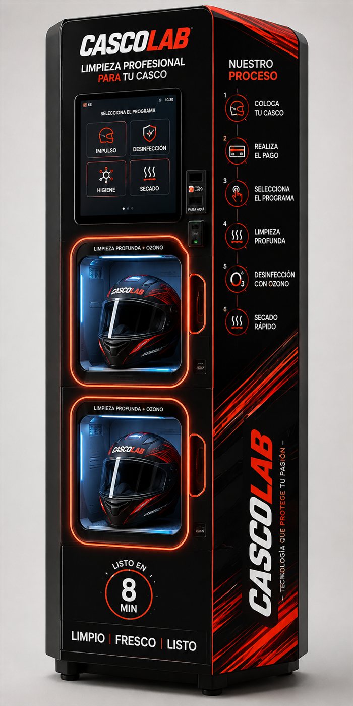 Máquina CascoLab CL-2502 Dual, 3ra generación, doble cabina